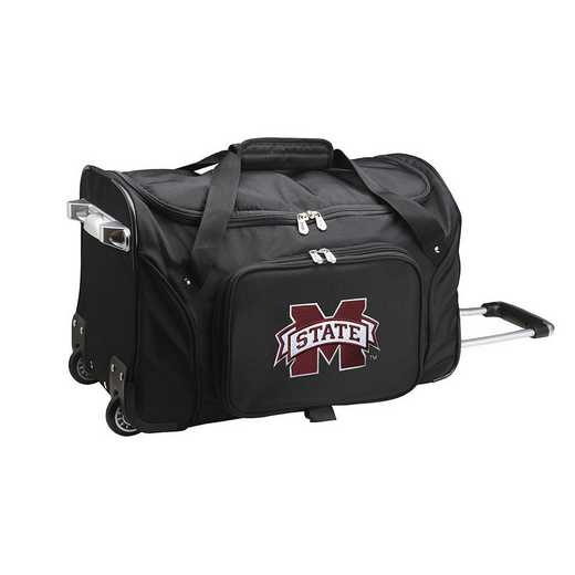 CLMPL401: NCAA Mississippi State Bulldogs 22IN WHLD Duffel Nylon Bag